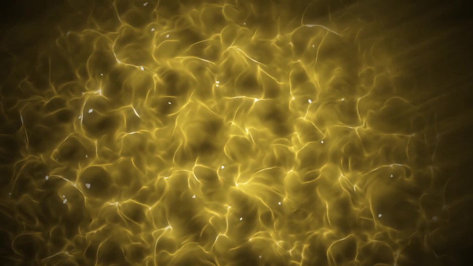 Abstract wavy yellow energy motion graphic background ClipStock