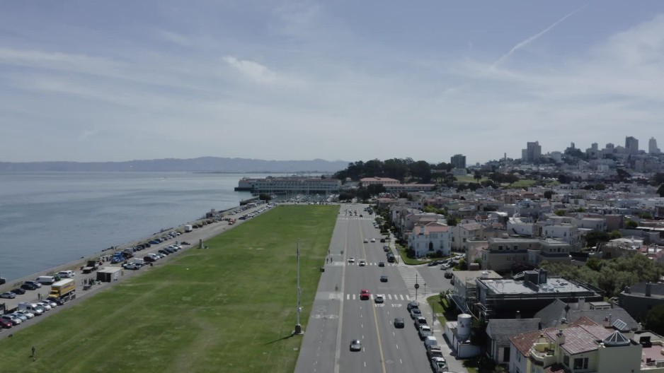 Marina Green park on San Franciscos Marina District waterfront ClipStock