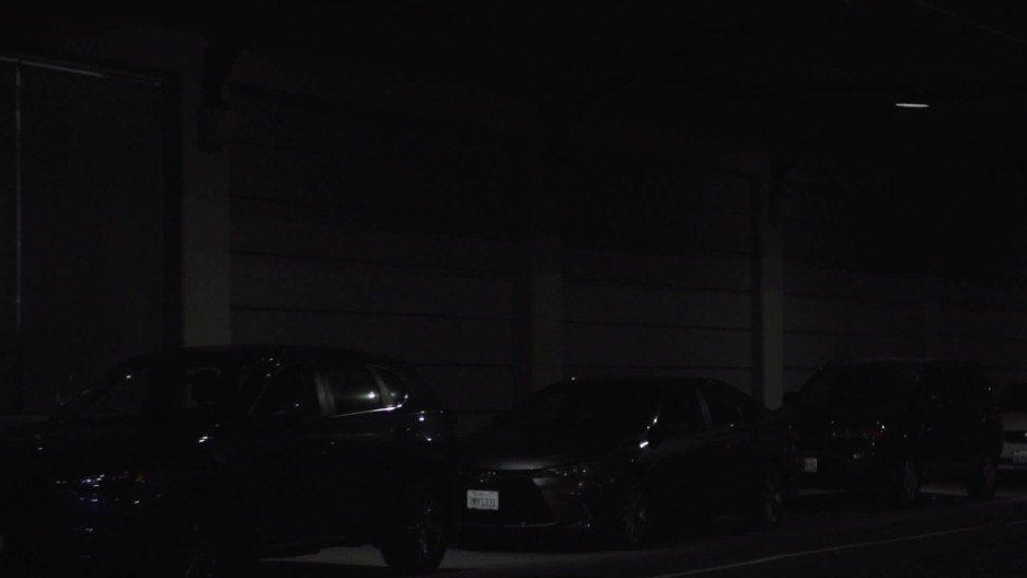 Driving through Los Angeles on Santa Fe Ave at night | ClipStock