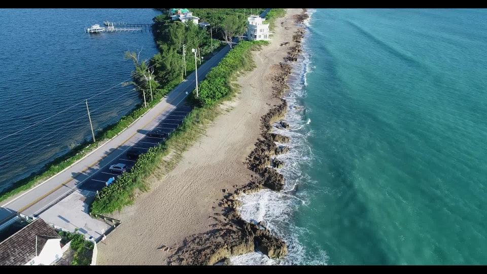 Calm ocean view of the Atlantic ocean off the coast of Florida | ClipStock