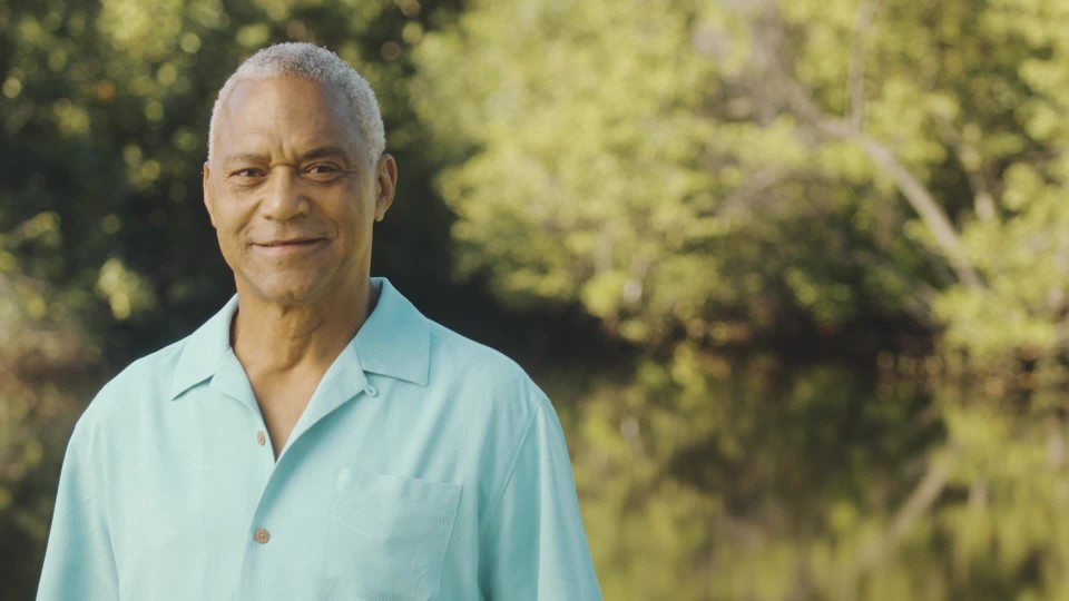 elderly black man smiling