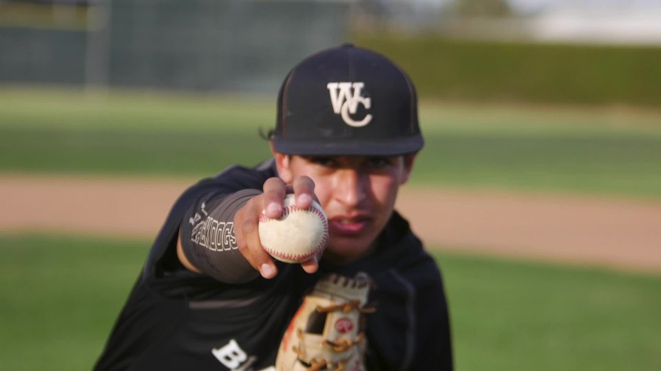 Close Up Of Male Baseball Player Slow Motion Clipstock